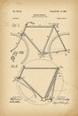 1900 Patent Velocipede folding Bicycle archival history invention