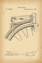 1886 Patent Velocipede Saddle Bicycle archival history invention