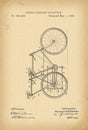 1898 Patent Velocipede Tandem Bicycle archival history invention