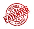 Patented rubber stamp illustration Royalty Free Stock Photo