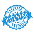 Patented seal vector icon