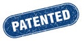 patented sign. patented grunge stamp. Royalty Free Stock Photo
