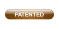 Patented button Royalty Free Stock Photo