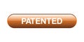 Patented button Royalty Free Stock Photo