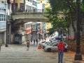 Pateo do Colegio boulevard in Sao Paulo city, Brazil.