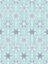 Paterm with abstract snowflakes