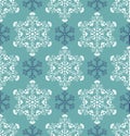 Paterm with abstract snowflakes