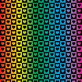 Patern Geometric Love and Square Black Tile Seamless with rainbow background Batik vector