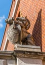 Paternoster Square Gate Detail of British Royal Coat of Arms Unicorn Statue in The City Royalty Free Stock Photo