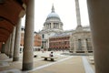 Paternoster Square, an urban development next to St Paul`s Cathedral in the City of London. Royalty Free Stock Photo