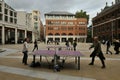 Paternoster Square, an urban development next to St Paul`s Cathedral in the City of London. Royalty Free Stock Photo