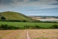 Trail across a field