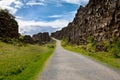 Path along fissure