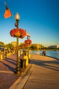 Path along the Potomac River in Georgetown, Washington, DC. Royalty Free Stock Photo