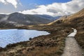 Path around Loch Muick. Cairngorms National Park, Scotland, UK. Royalty Free Stock Photo