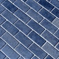 Blue tiles give a harmonic pattern at the ground Royalty Free Stock Photo