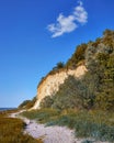 Path on the Baltic Sea cliff on the Baltic Sea beach