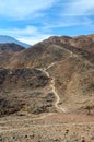 Path in the barren Sinai mountains
