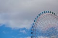 Path of big attraction funfair ferris wheel Royalty Free Stock Photo