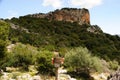 The path from cuile Sas Traes to cuile Sos Mojos, in background Monte Tundu Royalty Free Stock Photo