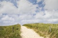 Path in the dunes Royalty Free Stock Photo