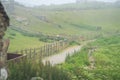 Path through the farm in Cornwall Royalty Free Stock Photo