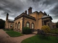 Path through formal garden at Biddulph Grange, Biddulph, Stoke-on-Trent, England