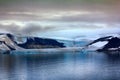 Islands Jackson, Payer Ziegler. Glaciers and snowfields Royalty Free Stock Photo