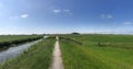 Path through a frisian farmland landscape