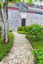Path in the garden of the Chen Clan Ancestral Hall in Guangzhou Royalty Free Stock Photo