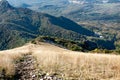 The path going down the mountain Beshtau to the monastery. Pyatigorsk. North Caucasus Royalty Free Stock Photo