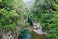 The path of the Gole del Calore In the heart of the Cilento National Park