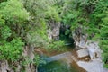 The path of the Gole del Calore In the heart of the Cilento National Park