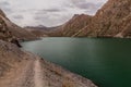 Path by Hazor Chasma lake in Marguzor Haft Kul in Fann mountains, Tajikist