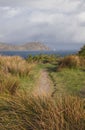 Path heads out towards the harbour entrance