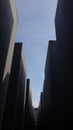 Path through the Holocaust memorial in Berlin, Germany Royalty Free Stock Photo