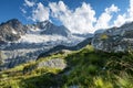 Path in the Italian alps of Valtellina Royalty Free Stock Photo