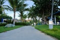 Path Through Landscaping in Luxury Tropical Setting