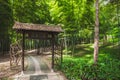 Path leading to bamboo forest on Tiger Hill Hu Qiu in Suzhou, Jiangsu, China Royalty Free Stock Photo