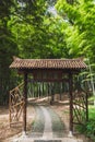 Path leading to bamboo forest on Tiger Hill Hu Qiu in Suzhou, Jiangsu, China Royalty Free Stock Photo