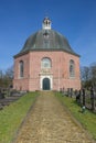 Path leading to the Koepelkerk in Sappemeer Royalty Free Stock Photo