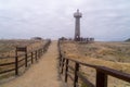 A path leading to the lighthouse, La Chocolatera, Ecuador Royalty Free Stock Photo