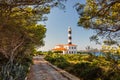 Path leading to Porto Colom lighthouse, Mallorca Royalty Free Stock Photo