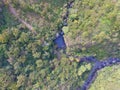 path leading to the river with several protrusions in the middle of nature Royalty Free Stock Photo