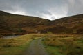 A path leading up the side of a munro in Scotland Royalty Free Stock Photo