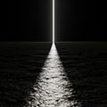 Path of Light Through Darkness Royalty Free Stock Photo