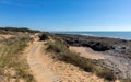 Wooden path of the littoral