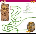 Path or maze cartoon game