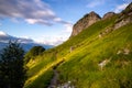 Path on Mount Pania on the Apuan Alps Alpi Apuane, Tuscany, Lucca