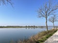 Path next to the river Nederrijn